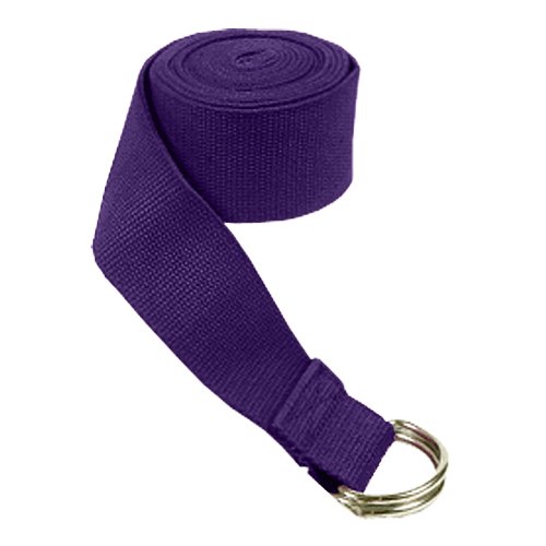 15-X-6-Medium-Weight-D-Ring-Yoga-Strap-Purple-0