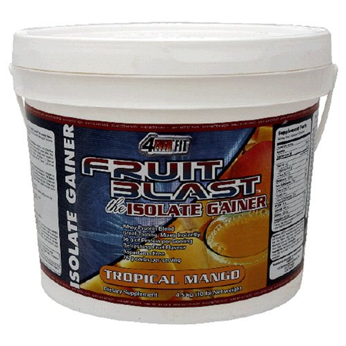 4Ever-Fit-Fruit-Blast-Isolate-Gainer-Tropical-Mango-Flavor-Weight-Gain-Powder-8-Pound-Tub-0