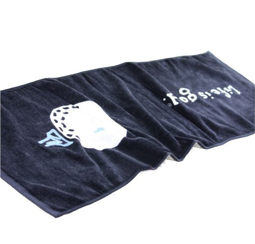 BLACK-Cute-Golf-100-Cotton-Active-Dry-Golf-Workout-Towel-126-x-354-0