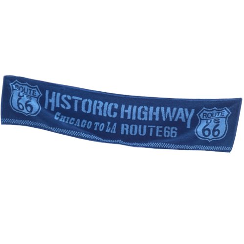 BLUE-US-ROUTE-66-100-Cotton-Active-Dry-Workout-Towel-9-x-39-0