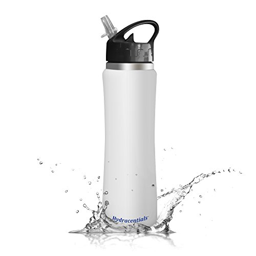 Hydracentials-Sporty-25-Oz-Insulated-Stainless-Steel-Water-Bottle-with-Flip-Cap-and-Straw-BPA-Free-Eco-Friendly-Great-for-Hiking-Biking-At-the-Gym-or-Simply-on-the-Go-Double-Wall-Vacuum-Insulation-Kee-0