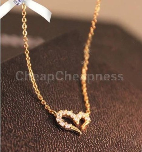 New-Women-Fashion-Rhinestone-Crystal-Love-Hearts-Necklace-Pendant-Chain-Jewelry-0