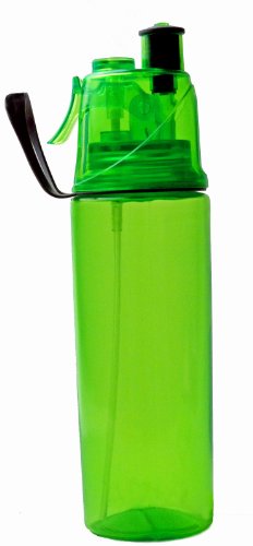 O2Cool-Mist-N-Sip-20-Oz-Hydration-Bottle-in-GREEN-0