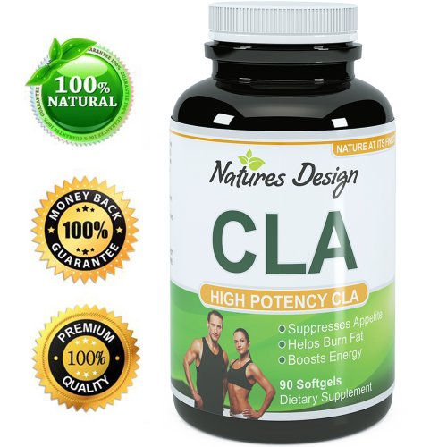 Pure-CLA-Supplement-Best-Premium-Quality--Highest-Grade-for-Weight-Loss-Best-Formula-1000-Mg--All-natural-Guaranteed-By-Natures-Design-0