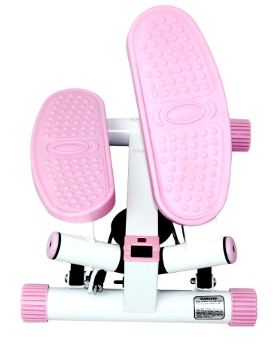 Sunny-Health-and-Fitness-Adjustable-Twist-Stepper-Pink-0