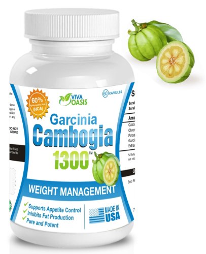 Viva-Oasis-Pure-Garcinia-Cambogia-Extract-with-60-HCA-1000mg-of-Pure-and-Potent-Garcinia-Cambogia-Extract-Plus-Calcium-Chromium-and-Potassium-The-Extract-Formula-for-Effective-All-Natural-Healthy-Weig-0