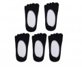 Wegloves-Womens-Yoga-Toe-Socks-Pack-of-5-8-12-Black-0