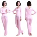 Womens-Yoga-Clothing-Set-Slim-Fit-Sports-Wear-Set-Long-Sleeve-Three-piece-pink-XL-height160-172cm-0