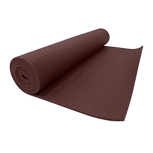 Zuliex-Power-Grip-Extra-Sticky-Exercise-Yoga-Mat-14in-6mm-Thick-24-x-74-Dark-Brown-0