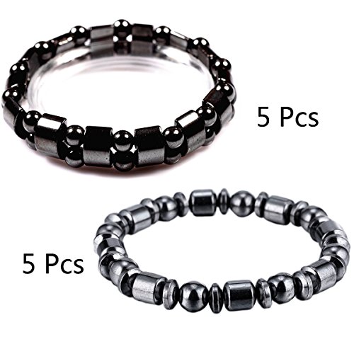 10-PcsHematite-Powerful-Magnetic-Bracelet-for-Arthritis-Pain-Releif-or-for-Sports-Related-Therapy-0