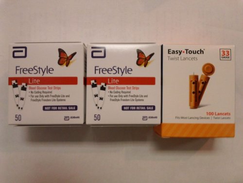 100-Freestyle-Lite-Test-Strips-With-33-gauge-Lancets-0