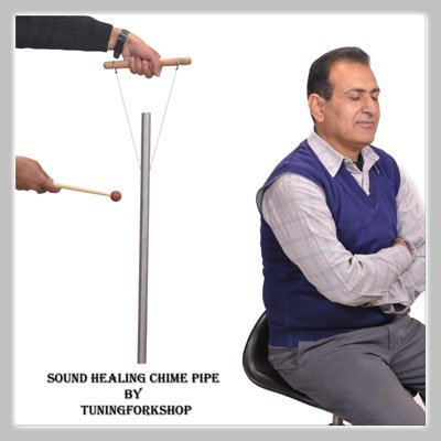 528-Hz-Healing-Tuned-Pipe-louder-than-tuning-fork-with-mallethand-stand-Free-shipping-0