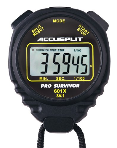 ACCUSPLIT-Pro-Survivor-A601XBK-Stopwatch-Clock-Extra-Large-Display-Black-0