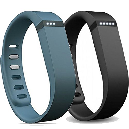 ATOPIA-NOT-ORIGINAL-2-PCS-Small-Size-Replacement-Fitbit-Flex-Sleep-Wristbands-Sport-Arm-Band-Armband-With-Clasp-for-Fitbit-FLEX-Only-Black-Slate-ColorTracker-not-Included-0