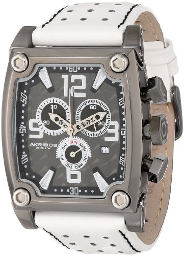 Akribos-XXIV-Mens-AK415WT-Conqueror-Swiss-Quartz-White-Chronograph-Watch-0