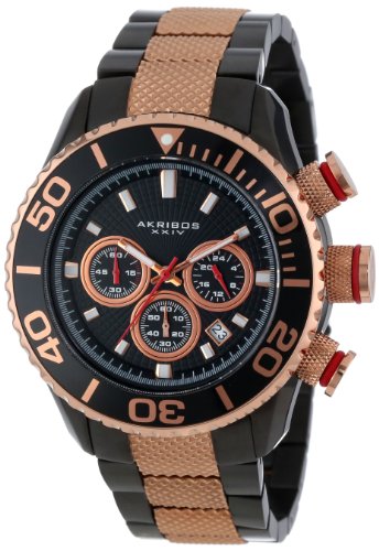 Akribos-XXIV-Mens-AK512TT-Conqueror-Large-Divers-Chronograph-Bracelet-Watch-0