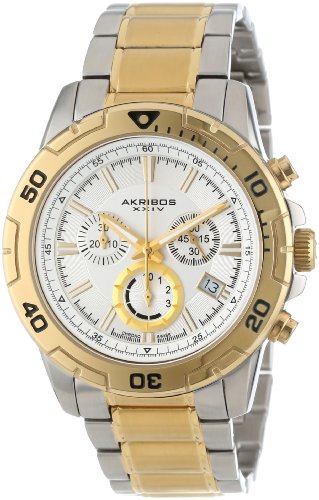 Akribos-XXIV-Mens-AK527TTG-Ultimate-Stainless-Steel-Swiss-Quartz-Chronograph-Divers-Watch-0