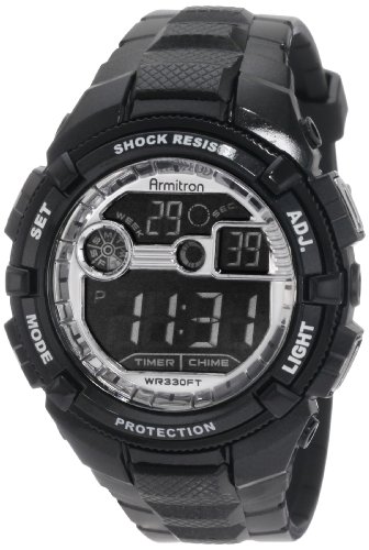 Armitron-Sport-Mens-408240BLK-Black-Resin-Chronograph-Watch-0