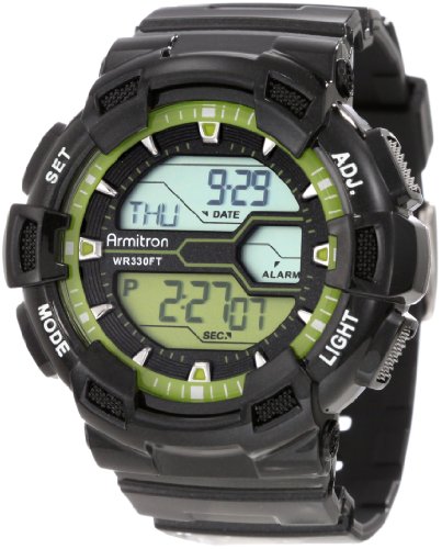 Armitron-Sport-Mens-408246LGN-Sport-Watch-with-Black-Band-0