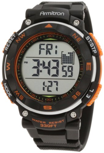 Armitron-Sport-Mens-408254ORG-Black-Strap-Orange-Accented-Digital-Chronograph-Watch-0