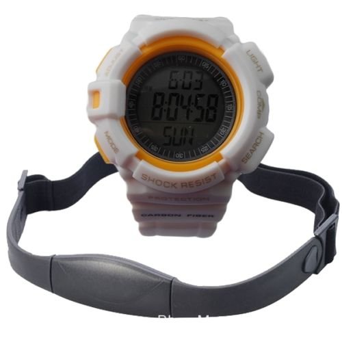 Chest-Strap-Heart-Rate-Pulse-Monitor-Pedometer-Calorie-Sports-Watch-White-0