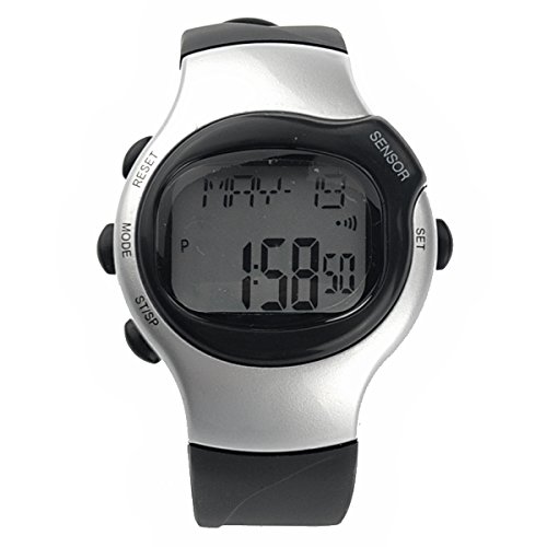 Foxnovo-R0925M-Waterproof-Sports-Pulse-Rate-Monitor-Calorie-Counter-Digital-Watch-with-Alarm-Calendar-Stopwatch-Silver-Black-0