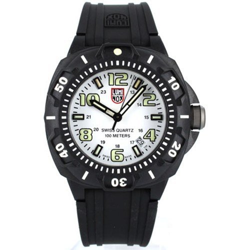 Luminox-Mens-SENTRY-0207SL-Black-Rubber-Quartz-Watch-with-White-Dial-0