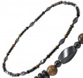 Mens-or-Womens-Tigers-Eye-Magnetic-Hematite-Necklace-20-Inches-Strong-Magnetic-Clasp-8-0