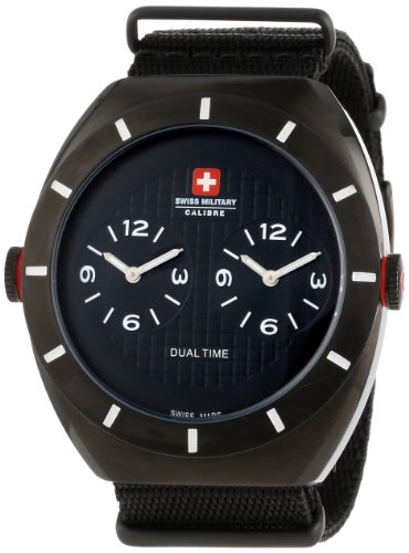 Swiss-Military-Calibre-Mens-06-4C1-13-007T-Commando-IP-Black-Dual-Time-Zone-Luminous-Watch-0